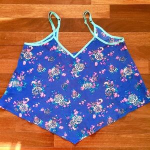 Neon Flowers Crop Top